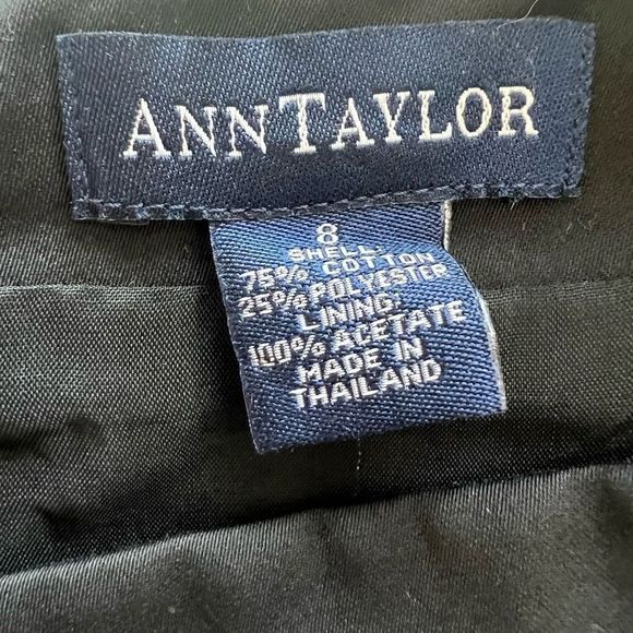 Ann Taylor Women's Black Tan Colorblock Square Neck Tank Bodycon Dress Size 8 - Picture 7 of 14